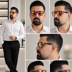 عینک آفتابی مردانه Uv400 آتشین
