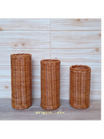 گلدان استوانه حصیری استودیو راح