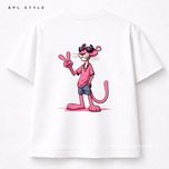 تیشرت پلنگ صورتی | قواره باکسی %100 پنبه کد 1294