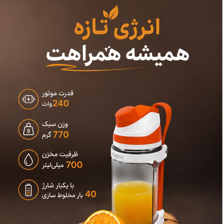 مخلوط کن پرودو مدل PD-PBLNDR گنجایش 0.7 لیتر
