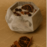 شمع وردانست - مدل بتنی(میوه خشک و دارچین)