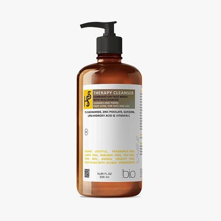 فیس واش پوست های چرب و آکنه بیولاینز THERAPY CLEANSER with niacinamide7% 500ml