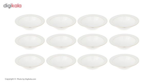 سرویس غذاخوری 102 پارچه چینی زرین ایران سری ایتالیا اف مدل Sepid Sadaf درجه عالی