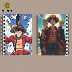 دفتر انیمه وان پیس (One Piece) کد 10 (دو رو چاپ )