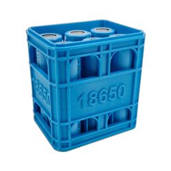 سبد نگهدارنده باتری لیتیومی 18650 مدل 6 عددی