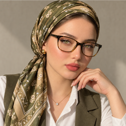 فریم عینک طبی زنانه پلنگی داخل دسته فلز مغز