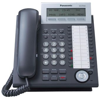 تلفن سانترال پاناسونیک مدل KX-DT343 رنگ مشکی ریفر درجه یک
