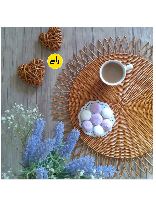 دیوارکوب ستاره‌ای حصیری استودیو راح