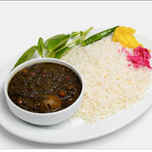 چلو قرمه سبزی