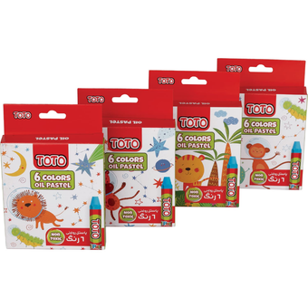 پاستل روغنی 6 رنگ توتو