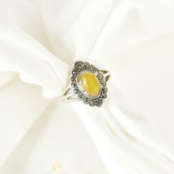 انگشتر شرف الشمس زنانه طرح سنتی کد 3377