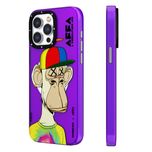 قاب iphone 15Promax برند یانگ کیت بنفش youngkit funny boredApe series
