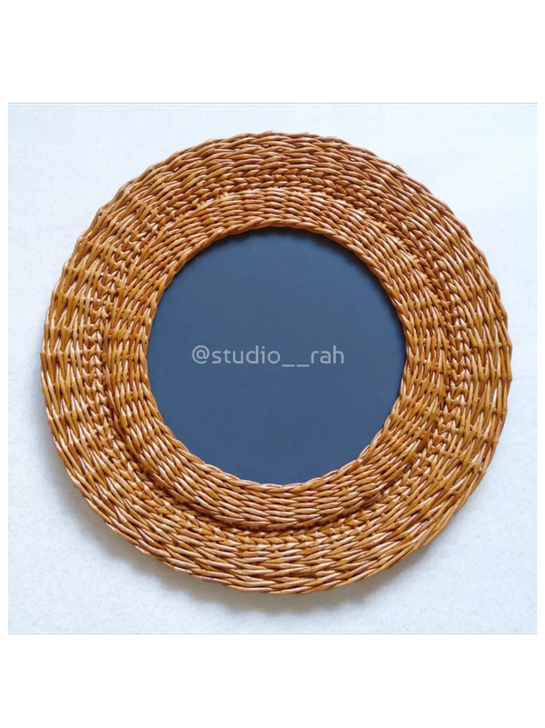 آینه زنجیربافت حصیری استودیو راح