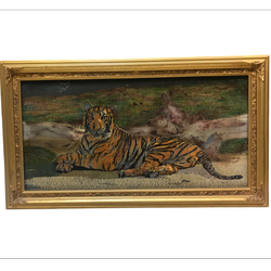 تابلوفرش دستبافت پلنگ تبریز