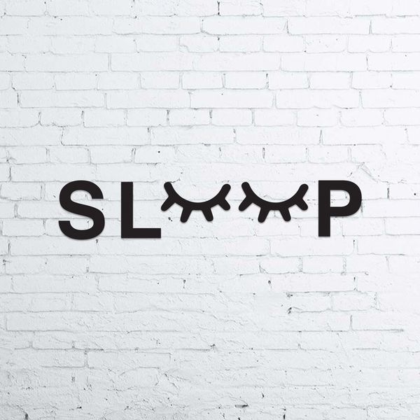 استیکر چوبی طرح sleep