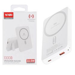 پاور بانک 10 هزار 22.5 وات فست شارژ همراه با شارژ وایرلس وابی Vabi P19