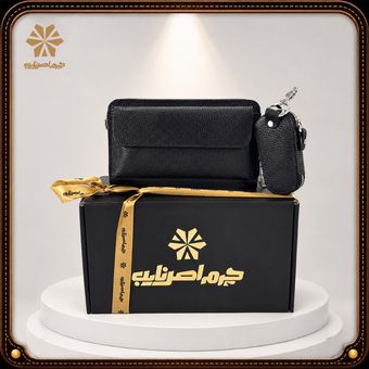 ست هدیه چرم اصل نایب مدل دو تکه