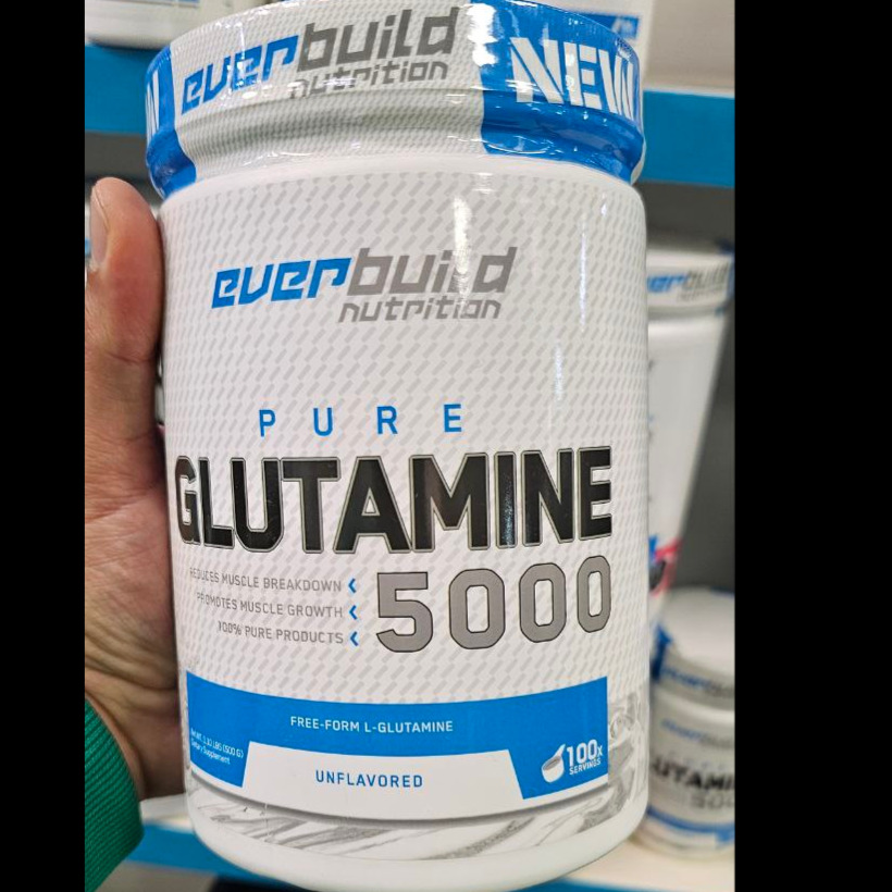 پودر پیور گلوتامین 5000 اوربیلد نوتریشن (Everbuild Pure Glutamine 5000)