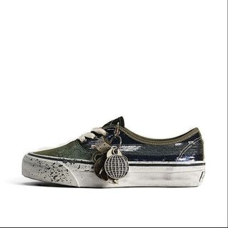 Vans authentic noirfonce green