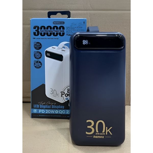 پاوربانک ریمکس Remax RPP-522 – ظرفیت 30000 میلی‌آمپر اورجینال