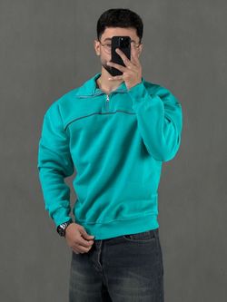 دورس نیم زیپ18 فیروزه ای