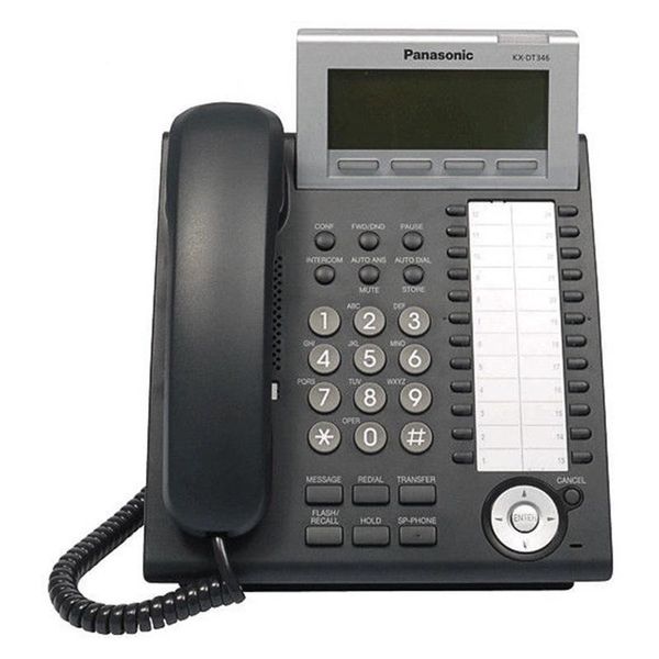 تلفن سانترال پاناسونیک مدل KX-DT346 رنگ مشکی ریفر درجه یک