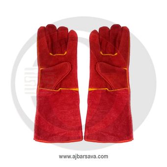 دستکش جوشکاری چرمی بلند 40 سانتی
