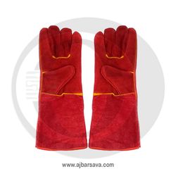 دستکش جوشکاری چرمی بلند 40 سانتی