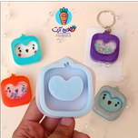 قالب سیلیکونی آکواریمی جوجه گنجشک قلبی