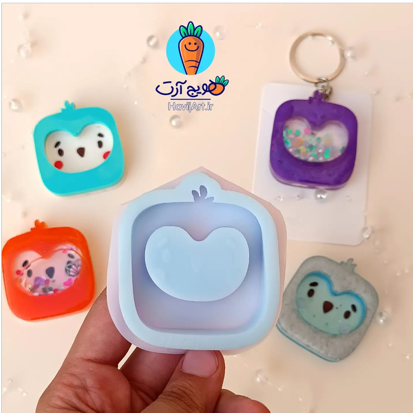 قالب سیلیکونی آکواریمی جوجه گنجشک قلبی