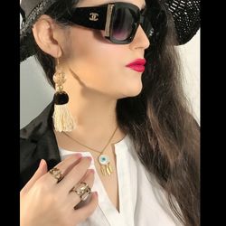 گردنبند استیل وارداتی دریم کچر صدفی رنگ ثابت