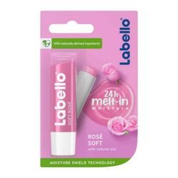 بالم لب لابلو Labello مدل Rose Soft با رایحه گل رز حجم 5.5 میل