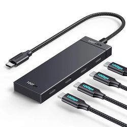 هاب 4 پورت USB-C یوگرین مدل CM806-35584 طول 0.3 متر با 4 خروجی USB-C , سرعت 10Gbps