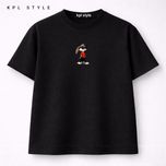 تیشرت باکسی 100٪ پنبه با چاپ مینیمال | کد 1314