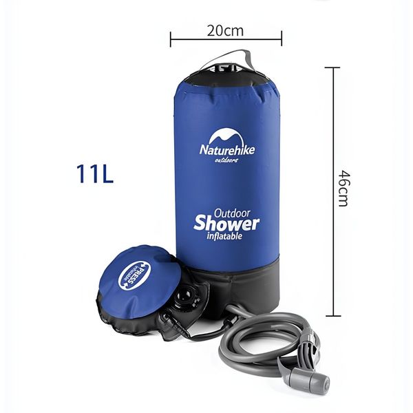 دوش صحرایی تاشو 11 لیتری نیچرهایک مدل NH17L101-D (PW1027)