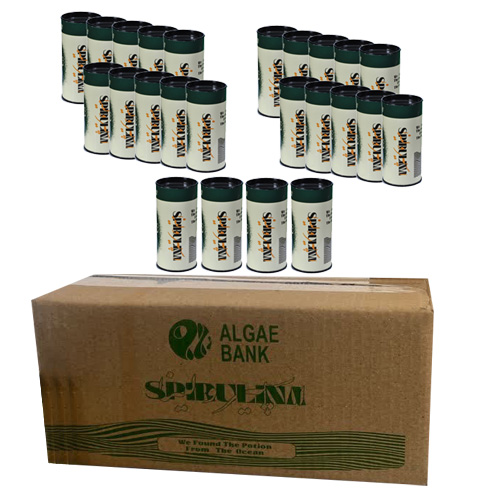 کارتن 24عددی قوطی 35 گرمی پودر اسپیرولینا
