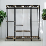 رگال لباس و کمد باز چوب و فلز مدل مانا