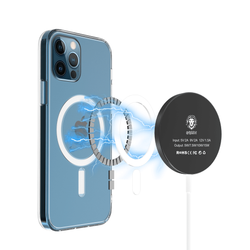 قاب شفاف مگ سیف آیفون 12 پرو مکس - Anti Shock iPhone 12 Pro Max گرین لاین