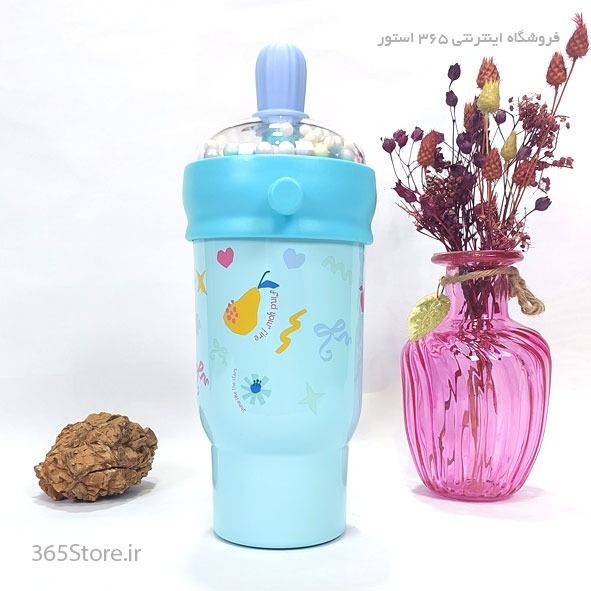 تراول ماگ 750 میل فانتزی درب نیدار | کیفیت عالی و مناسب کودکان و بزرگسالان – 365استور