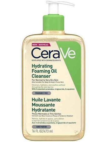 فوم شستشوی روغنی سراوی Cerave حاوی آبرسان پوست خشک و خیلی خشک