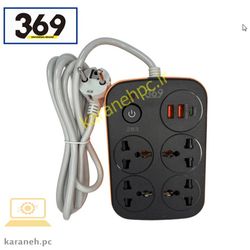 چند راهی هاب شارژ 369 مدل z63 پوت usb و PD