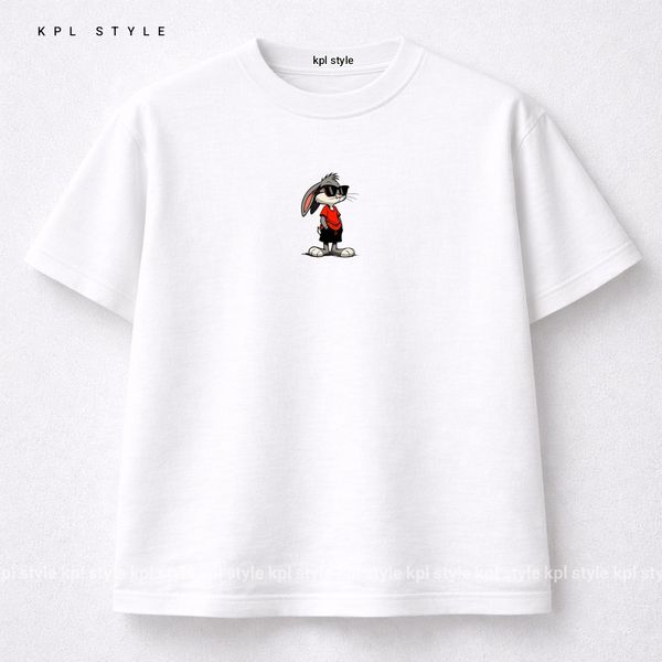 تیشرت باکسی 100٪ پنبه با چاپ مینیمال | کد 1314