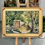 تابلو فرش ماشینی با قاب چوبی 136