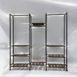 رگال لباس و کمد باز چوب و فلز مدل بهین