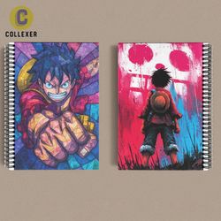 دفتر انیمه وان پیس طرح مانکی دی. لوفی (Monkey D. Luffy) One Piece کد 13 (دو طرف چاپ )