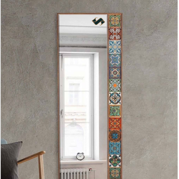 آیینه دکوراتیو حاشیه طرح کاشی