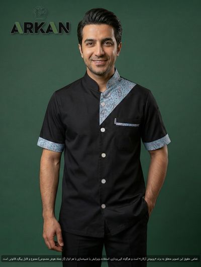 روپوش مدل صدرا مشکی ترمه دار