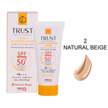 کرم ضدآفتاب رنگی و ضد پیری بژ طبیعی تراست (پوست خشک تا نرمال)