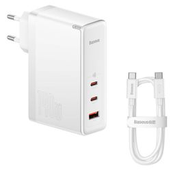 شارژر دیواری 140 وات بیسوس مدل GaN5 Pro Fast Charge CCGP100202 - CCGP100201 باکابل تایپ سی