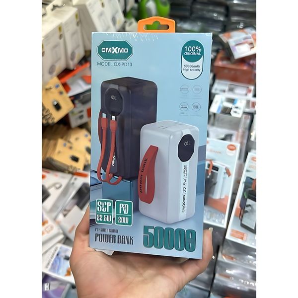 پاوربانک اورجینال 50000 میلی‌آمپر 22.5 وات OMXMO مدل OX-PD13